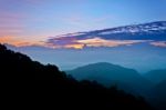 Sunrise At Doi Ang Khang In Chiang Mai Province Of Thailand Stock Photo