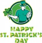 Irish Rugby St. Patrick's Day Stock Photo