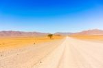 Desert Landscape Near Sesriem In Namibia Stock Photo