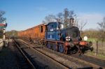 Bluebell Steam Train Approaching Sheffield Park Station Stock Photo