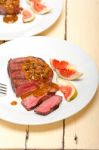 Green Peppercorn Beef Filet Mignon Stock Photo