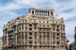 Bucharest/romania - September 21 : View Of Old Apartments In Buc Stock Photo