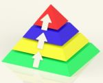 Pyramid With Up Arrows Stock Photo