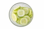 Cucumber On A White Background Stock Photo