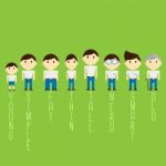 Different Character Cartoon Man Illustration Stock Photo