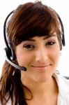 Customer service agent Stock Photo