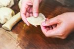 Curry Puff Scene Stock Photo