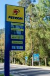 Near Brasov, Transylvania/romania - September 20 : Petrom Sign N Stock Photo