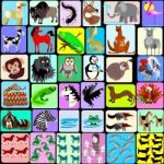 Cartoon Animals From A To Z Stock Photo