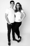 Full Length Portrait Of An Attractive Couple Stock Photo