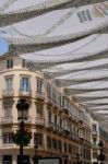 Malaga, Andalucia/spain - July 5 :view Of The City Centre Of Mal Stock Photo