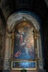 Interior View Of Verona Cathedral Stock Photo