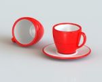 Red Tea Cup Stock Photo