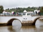 Tavira, Southern Algarve/portugal - March 8 : Bridge Over The Ri Stock Photo