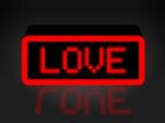 Love Neon Sign Shows Compassion Compassionate And Affection Stock Photo