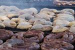 Traditional Meat Grilled On The Grill In The Argentine Countryside Stock Photo