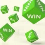 Win Dice Stock Photo