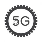 5g Communication Technology With Gear Stock Photo