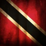 Old Flag Of Trinidad And Tobago Stock Photo