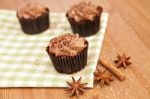 Chocolate Cupcakes Stock Photo