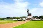 Walking Buddha Image, Thailand Stock Photo