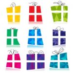 Gift Icons Stock Photo