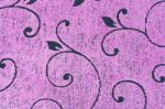 Floral Pattern Fabric Texture Background Stock Photo