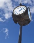 Old Street Clock Stock Photo