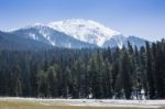 Panoramic View Of Beautiful Mountain Landscape Small Village  Stock Photo