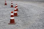 Old Traffic Cone Stock Photo