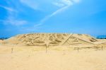 Busan, South Korea - June 1: Sand Sculptures At The Busan Sand Festival On June 1, 2015 In Busan, South Korea Stock Photo