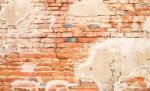 Grunge Cracked Brickwall Of Country Wall Stock Photo