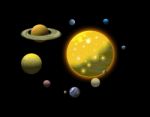 Solar System Planets Sun Stock Photo