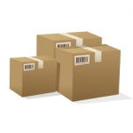 Cardboard Boxes Stock Photo