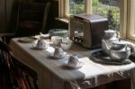 Interior Of A Living Shed At St Fagans National History Museum Stock Photo