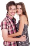 Portrait Of Young Couple Stock Photo