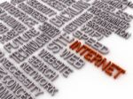 3d Imagen Internet Concept Word Cloud Background Stock Photo