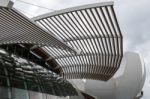 Roof Detail Marina Bay Sands Shopping Centre In Singapore Stock Photo