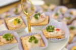 Assortment Of Canapes Stock Photo