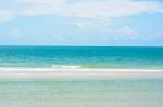 Thailand Ocean - Beautiful Seascape Sea Horizon With Wave Stock Photo