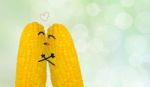 Couple Corn In Love Stock Photo