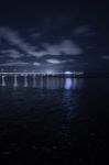 Shorncliffe Pier In The Evening Stock Photo