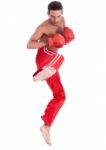 Kickboxing Men Stock Photo