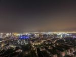 Scenic Of Hamburg Night Cityscape Stock Photo