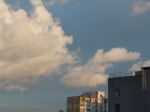 Clouds Of A Storm Over The City Float  Stock Photo