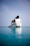 Asian Bride And Groom Stock Photo