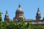 National Palace In Barcelona Stock Photo