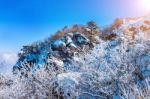 Seoraksan Mountains Is Covered By Snow In Winter, Korea Stock Photo