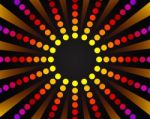 Radial Rainbow Dot Background Stock Photo