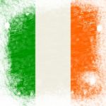 Ireland Flag Means Blank Space And Copyspace Stock Photo